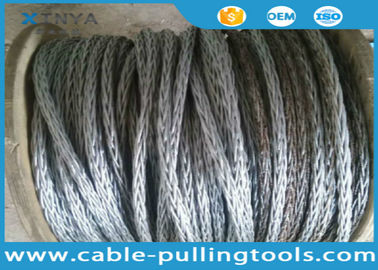 شراء 24 مم المضادة التواء كسر تحميل 360kN مزين حبل أسلاك الفولاذ الخط علوية التوتير الحبل online manufacture