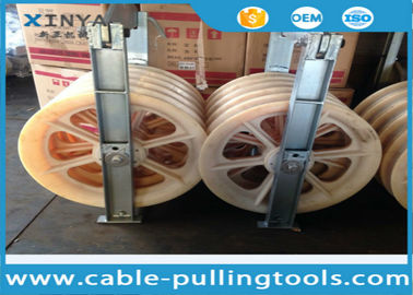 شراء قطر كبير المجمعة موصل بكرة قوة خط التوتير معدات بلوك مع خمسة نايلون عجلة 660mm online manufacture