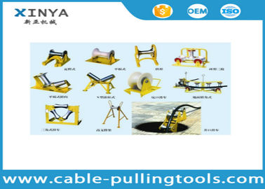 شراء أنواع مختلفة الكابلات تحت الأرض سحب بكرة كابل بكرة مع الألومنيوم / نايلون عجلة online manufacture