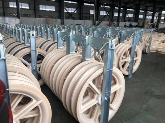 شراء بكرة سحب ثلاثية بقطر 660 مم من النايلون لخطوط نقل الأسلاك التجريبية online manufacture