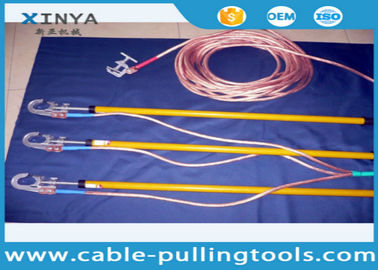 شراء 110 كف جهاز التأريض أدوات السلامة الكهربائية 220KV مع الأسلاك النحاسية / الأرض كليب online manufacture