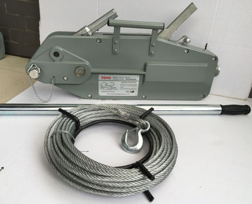 شراء 32KN الحمولة Tirfor سلك حبل الرافعة مع 20M الصلب كابل دليل كابل سحب ونش لبناء الخط online manufacture