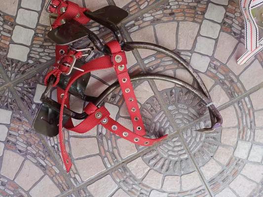 شراء متسلق أعمدة خشبية شديدة التحمل قابلة للتعديل مع مسامير حادة لأعمدة المرافق 300 ملم online manufacture