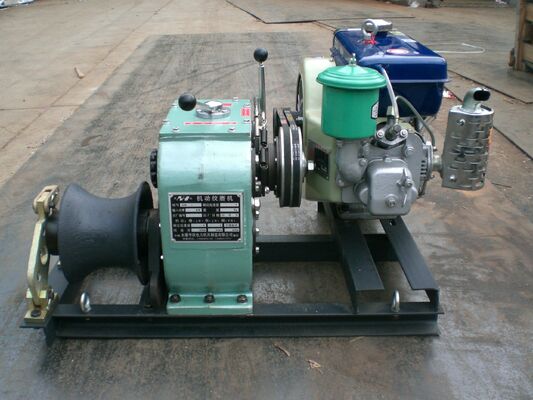شراء ونش كابستان يعمل بالديزل 3T لسحب الكابلات | آلة رفع الأسلاك ذات الكفاءة العالية 4HP online manufacture
