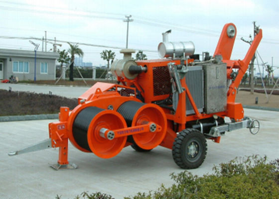 ونش سحب الكابلات الهيدروليكي بسعة 220 كيلو نيوتن، وسرعة متغيرة بلا حدود، وحماية تلقائية من السحب الزائد لمعدات ربط الكابلات