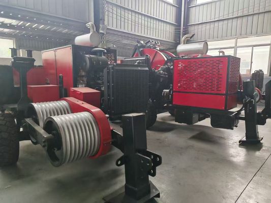 SA-YQ60 60KN سحب الكابلات الهيدروليكية مع محرك الديزل لمرشد الأوتار